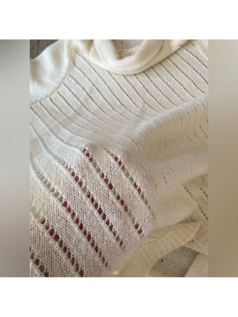 White/ ivory almost off white sweater - Picture 6 of 6